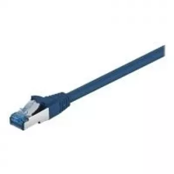 Wentronic Goobay cable de conexión CAT 6a, S/FTP (PiMF), azul, 0,5 m - LSZH libre de halógenos, cobre (93656)