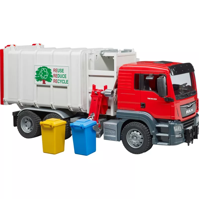 Bruder Man camión de basura de carga lateral 2-4 - edad 5-7