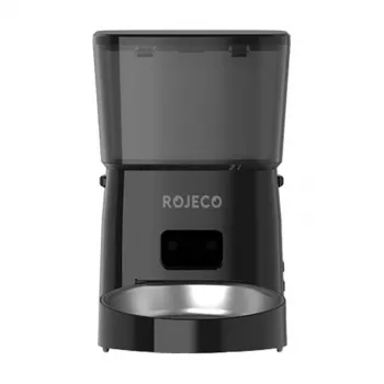 Comedero automático Rojeco RWSQ-02 capacidad 2L, racionamiento programable, control por botones