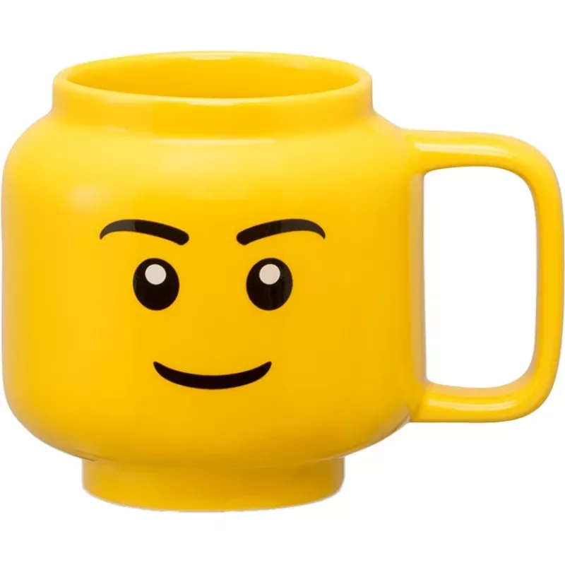 LEGO taza de cerámica Boy, pequeña, amarilla