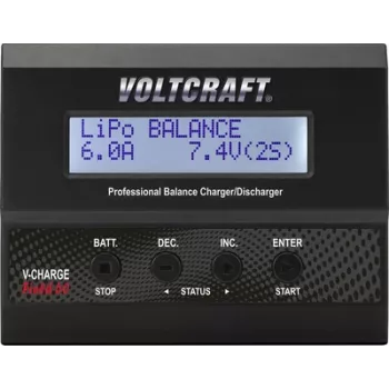 Cargador de baterías Voltcraft V-Charge 60 12V 6A — cargador multifunción para baterías de plomo-ácido de 12 V