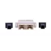 Adaptador de fibra óptica Extralink SC/UPC multimodo dúplex, hembra–hembra, gris