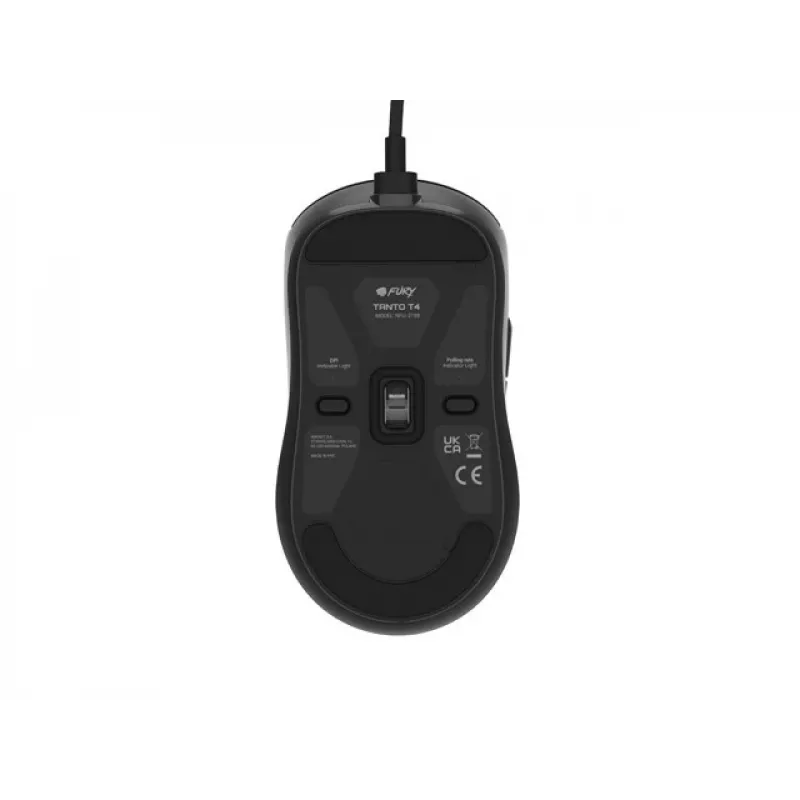 RATÓN GAMING FURY TANTO T4 12000DPI RGB NEGRO PROGRAMABLE