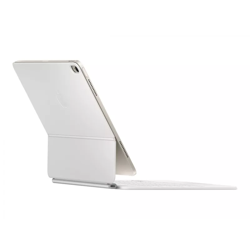 Teclado Apple Magic QWERTY inglés blanco con trackpad