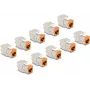 Módulo keystone DeLOCK 88117 plano RJ-45 naranja 10 unidades