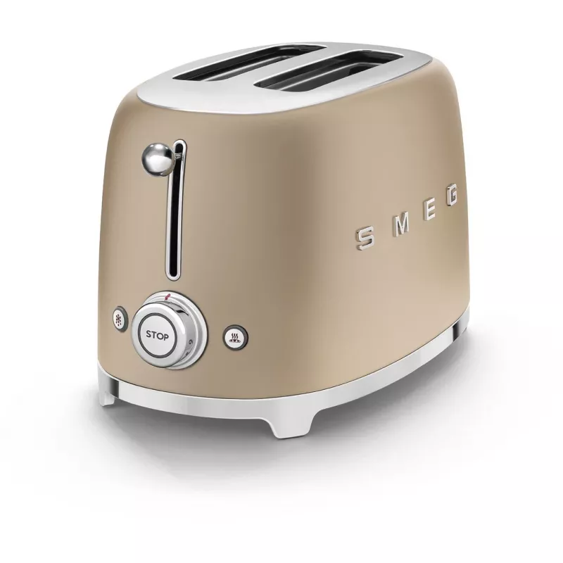 Tostadora Smeg 50's Style TSF01CHMEU 2 rebanadas Oro 950W