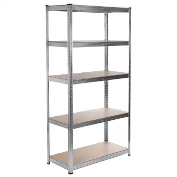Estantería de almacén GreenBlue GB378 metal galvanizado 5 estantes, acero galvanizado, 900×400 mm, máx. 75 kg por estante