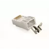 Conector macho RJ45 GEMBIRD CAT7 8P8C dorado 15µm FTP/SFTP pack de 50