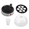 Huevera GreenBlue GB572 vaporera eléctrica de huevos 400 W, capacidad 7 huevos, plateado, dureza ajustable