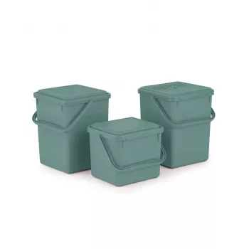 ROTHO Verde - Cubo de reciclaje - 9l