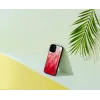 Funda protectora iKins para Apple iPhone 12 / 12 Pro, pink lake con borde negro