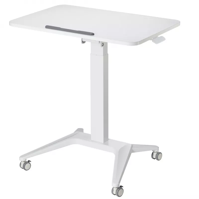 Mesa móvil para portátil MACLEAN MC-453W con regulación neumática de altura, altura máx. 109 cm