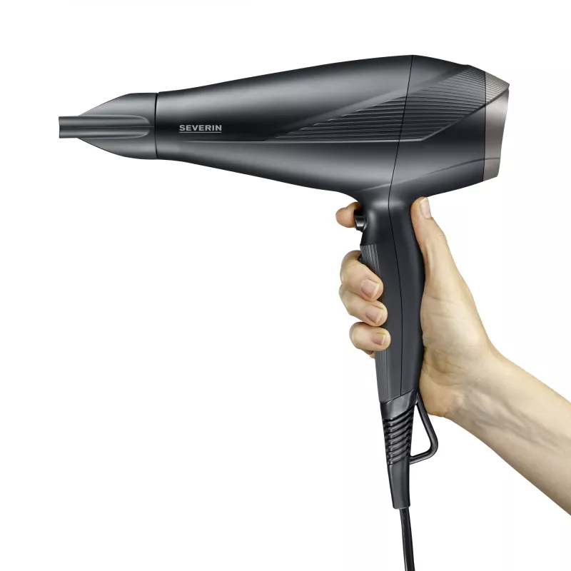 Severin HT 0167 secador de pelo, 2300 W, negro/plata
