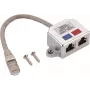 Adaptador en T helos Cat 5e ISDN 0,15 m