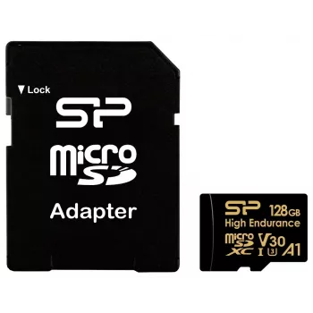 SILICON POWER MICROSDXC HIGH ENDURANCE 128GB V30 + ADAPTADOR