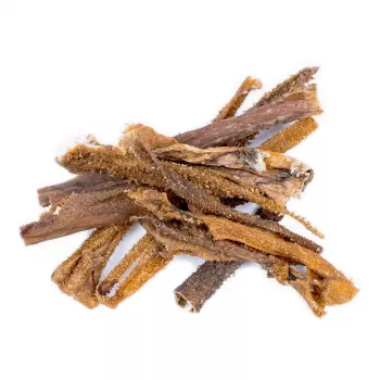 Snack para perros BULT panza de cordero 100 g — snack natural seco de un solo ingrediente, monoproteico, 65,8 % proteína