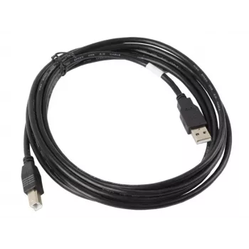 Cable USB Lanberg CA-USBA-10CC-0030-BK 3 m USB 2.0 USB B negro (CA-USBA-10CC-0030-BK)
