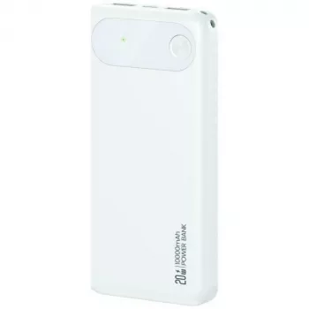 Batería externa portátil usams PB80 10000mAh 20W PD blanca