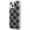 Karl Lagerfeld KLHCP14MLMNMK iPhone 14 Plus 6.7 funda rígida negro / negro Liquid Glitter Monogram