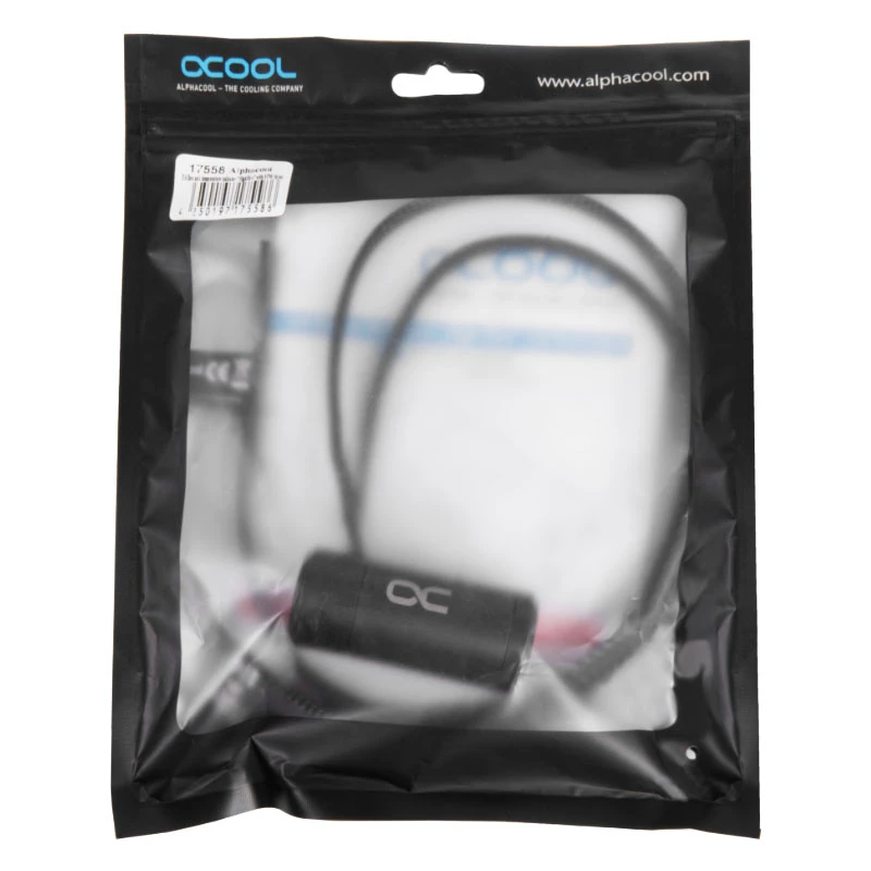 Indicador de caudal Alphacool 17558 acetal negro 58 mm