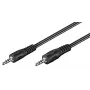 Cable de conexión de jack 3,5 mm Goobay Wentronic, Negro, 2,5 m - conector macho jack 3,5 mm (3 polos, estéreo) > conector macho jack 3,5 mm (3 polos, estéreo) (50449)