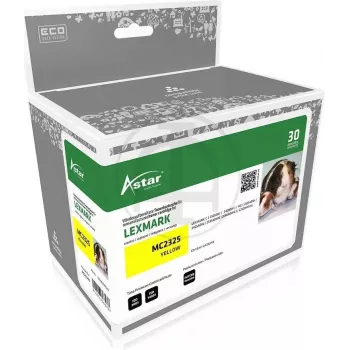 ASTAR AS20343 ASTAR LEXMARK C232HY0 MC Tóner - yellow HC rebuilt 2300 páginas (AS20343)