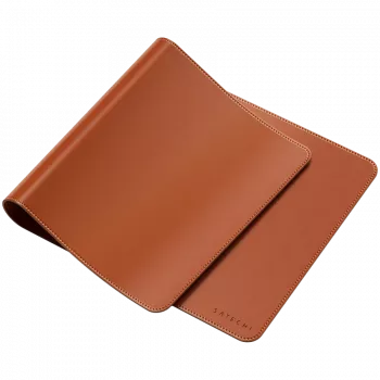 Alfombrilla Satechi Vegan-Leather Premium Desk Mat Brown ST-LPDMN