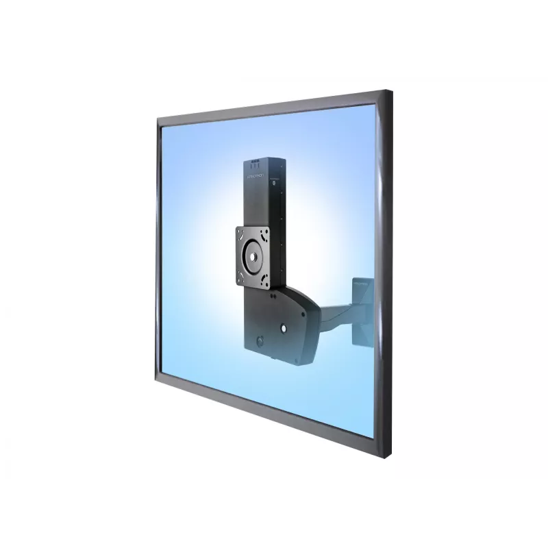 Ergotron Glide Wall Mount LD-X - kit de montaje (brazo articulado, adaptador VESA, elementos de fijación, conjunto elevador) para pantalla LCD - negro - pantalla