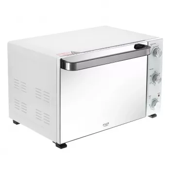Horno de sobremesa eléctrico Adler AD 6027, 48 L de capacidad, 1800 W, blanco
