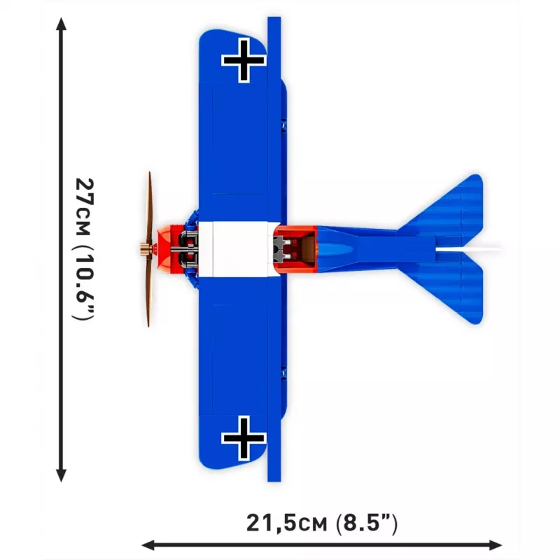 Cobi COBI-2994 Fokker D.VII juego de construcción, Historical Collection, 256 piezas