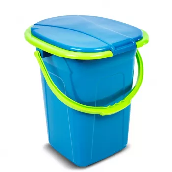 Inodoro portátil de viaje GreenBlue GB320BL cubo asiento camping festival asa tapa resistente estable 19L