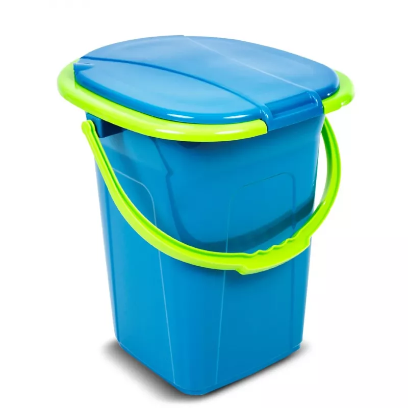 Inodoro portátil de viaje GreenBlue GB320BL cubo asiento camping festival asa tapa resistente estable 19L