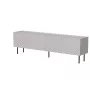 Mueble TV Cama LUCCA 4D 200x40x59 cm, acabado cashmere, tapa de aglomerado gris