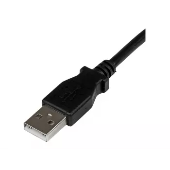 StarTech.com USBAB2MR cable USB 2.0 de A a B en ángulo recto, macho/macho, 2 m, negro
