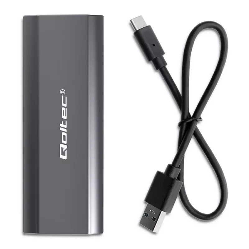 Carcasa | caja NV2271 para disco M.2 SSD | SATA | NVMe | USB-C | 2TB