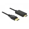 Adaptador de cable de vídeo DeLOCK 85318 DisplayPort a HDMI 3m negro