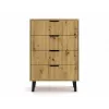 Cómoda SCANDI 4S estrecha roble ARTISAN