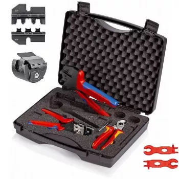 Knipex 97 91 04 V02 maletín de herramientas para conectores MC4 fotovoltaicos