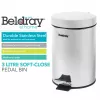 Cubo de pedal Beldray LA038098SSAFEU7 3 litros cierre suave acero inoxidable
