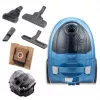 Aspirador sin bolsa ZELMER ZVC032P azul 1200 W, diseño compacto de tipo tanque