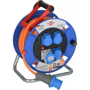 Brennenstuhl 1182690200 Alargador enrollable 25 m Naranja Conector CEE 16 A 3 polos (1182690200)