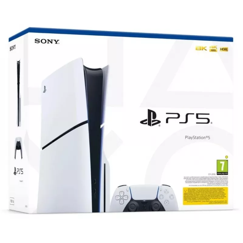 Consola de juegos Sony PlayStation 5 E Chassis Standard Disc Edition – 1 TB SSD, AMD Ryzen Zen 2 3,5 GHz, 16 GB, GDDR6, Bluetooth 5.1, Wi‑Fi, Gigabit Ethernet
