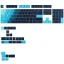 Teclas GLORIOUS GPBT Gradient Celestial Ice – diseño ANSI, set de teclas PBT con sublimación de color