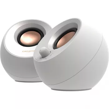 Creative Labs Pebble V3 Blanco Con cable e inalámbrico 10 W