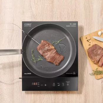 Caso | Placa de cocina | TC 2400 ThermoControl | número de zonas de cocción 1 | sensor táctil | negra | inducción