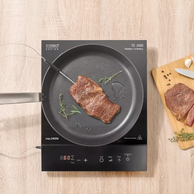 Caso | Placa de cocina | TC 2400 ThermoControl | número de zonas de cocción 1 | sensor táctil | negra | inducción