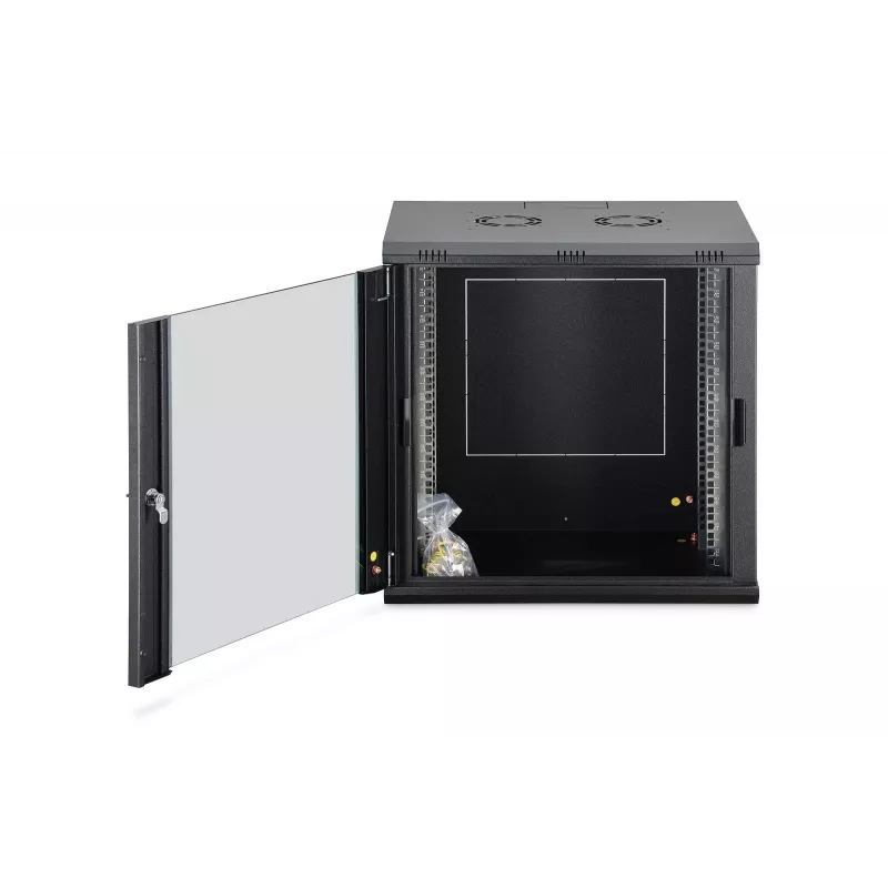 Armario de montaje en pared DIGITUS Dynamic-N 12U, 600x450 mm (AnxP), IP20, cerradura con llave, sin montar