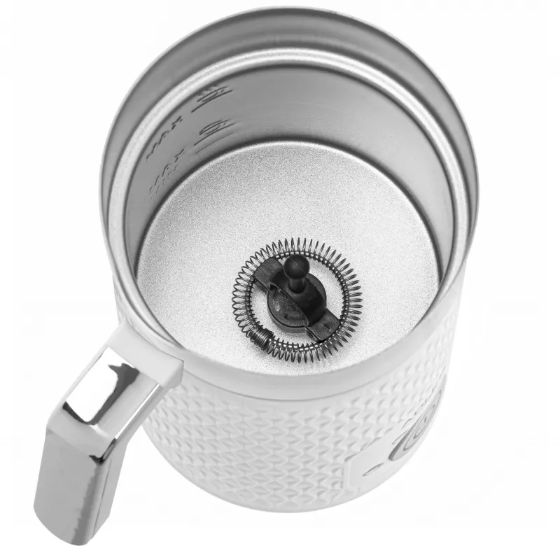Espumador de leche automático Adler AD 4494 Metallic White — 130 ml de espuma, 300 ml de calentamiento, 500 W