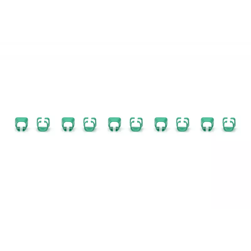 DIGITUS - Clips para cables con codificación por colores - para cables de parcheo - verde (paquete de 100) (A-CC-G)