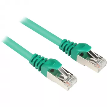 Cable de red RJ45 conector macho > conector macho CAT.6 S/FTP (verde, 1,5 metros)